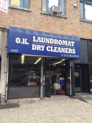 OK Cleaners in all its outdoor glory