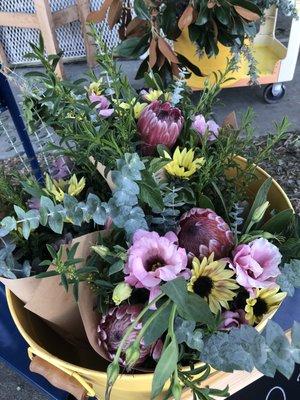 Colorful bouquets