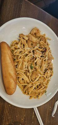 Cajun chicken pasta. Ok but would not order again.