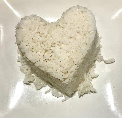 The best rice is heart shaped