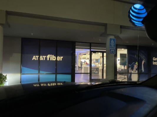 The front of the AT&T store