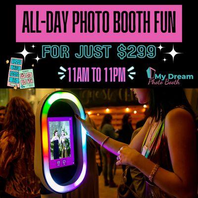 All Day Photo Booth $299