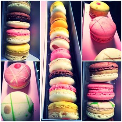 Delicious regular and double flavored macarons!!