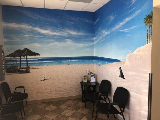 Our Lobby mural by James Parkhurst Murals.  It is our happy place!