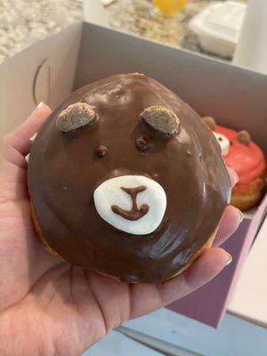 Fancy Chocolate Bear Donut