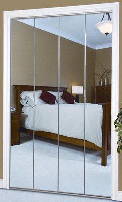 Bifold mirror closet doors