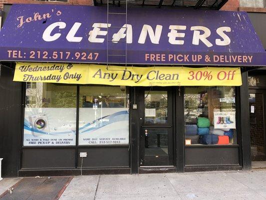 Dry Clean 30% Discount on Wednesday and Thursday