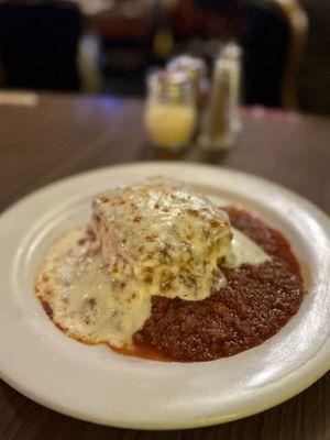 Lasagna Spaghetti with Meat Sauce or Meatball