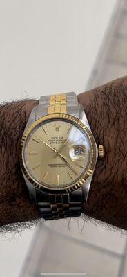 My 1987 DateJust - shined up beautifully and fully waterproof now.