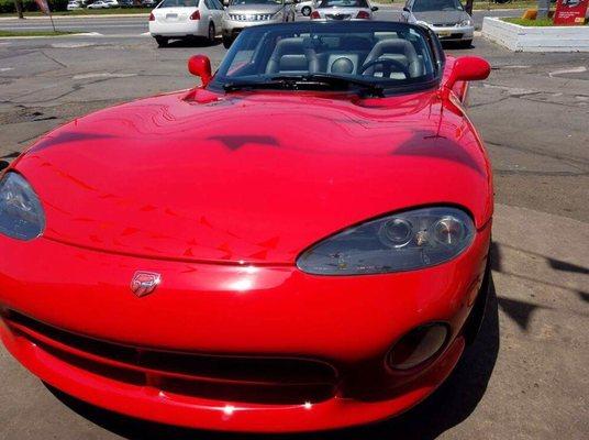 Beautiful Dodge Viper. Its always a pleasure working on Classics!