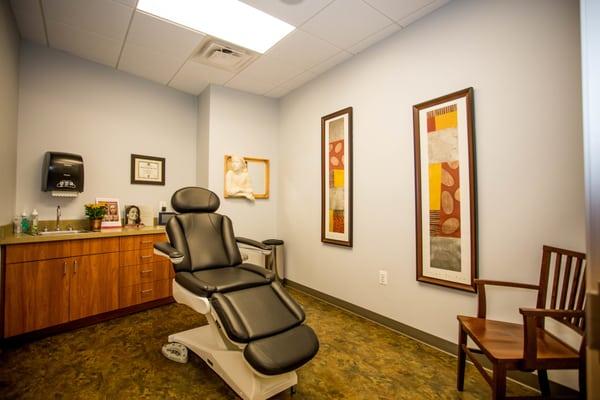 Treatment room where Dr Brown provides consultations and aesthetic procedures.