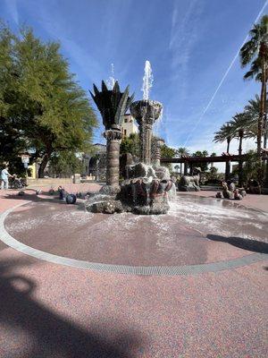 A Free Fountain & a space to Play & Relax @  Fountain of Life  in Cathedral City next to Palm Springs Christmas 2021