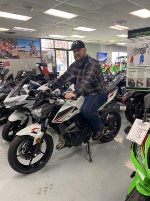 My new Kawasaki Z400!