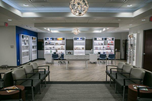 New Office Waiting Room and Enhanced Eyeglass Boutique