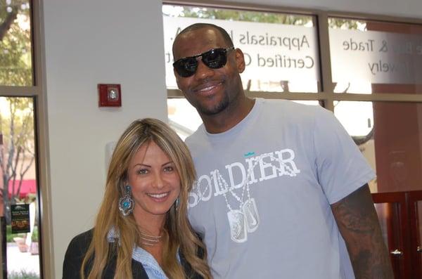 The King Lebron James picking up his new timepiece!