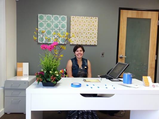 Ambassador Ami-Ray at the Welcome Desk at the Center On 4th.