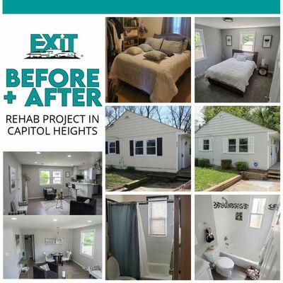 Before and After pics of my investment property in Capitol Heights MD.