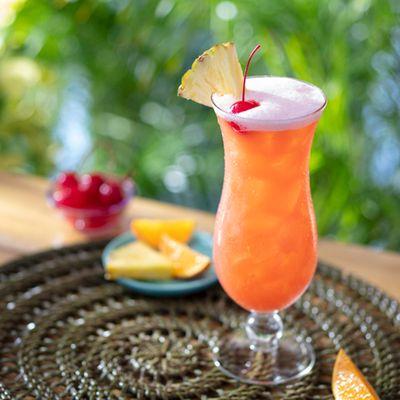 Bahama Mama - Cruzan Coconut Rum, Bacardi Black and Castillo Silver Rums, banana liqueur, pineapple and orange juice.