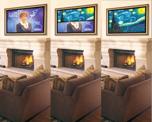 Hide your television inside a picture frame