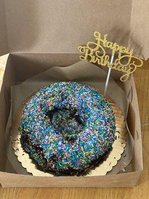 Chocolate donut cake