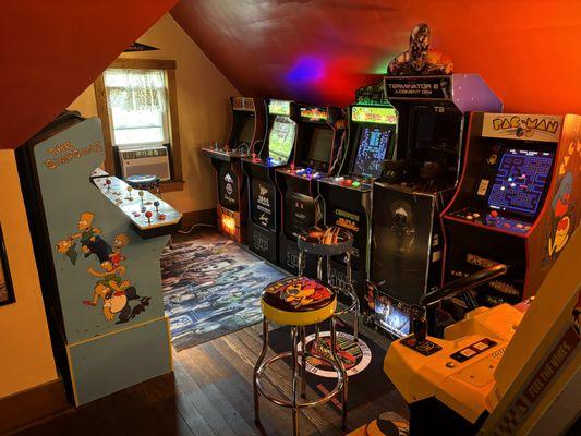 Arcade tucked away upstairs