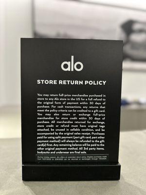 alo return policy