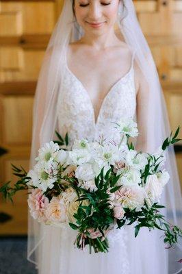 Bridal bouquet front view. Gorgeous.