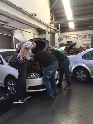 Performing the emission test on VW's with Hydrogen Injection Technologies