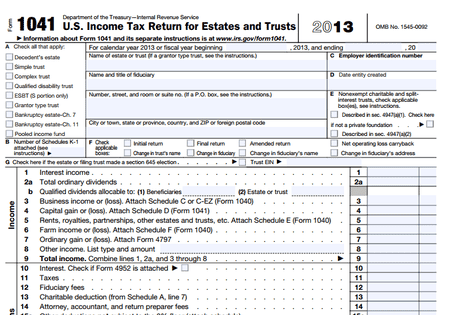 Trust Tax Returns