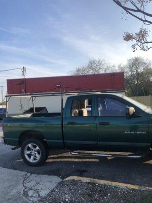 Burglarized truck