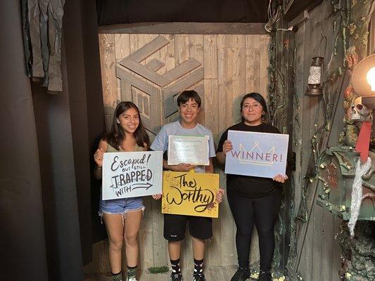 Escaped with 4 minutes to spare :)