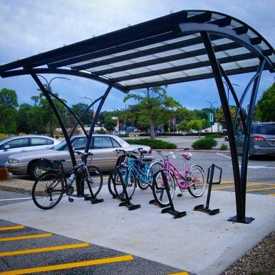 Covered bike parking! Yay!