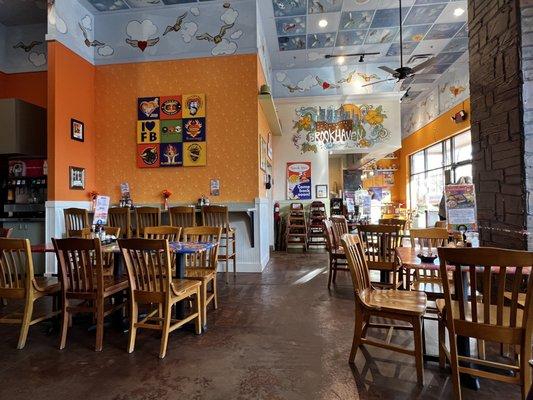 View of the dining area.