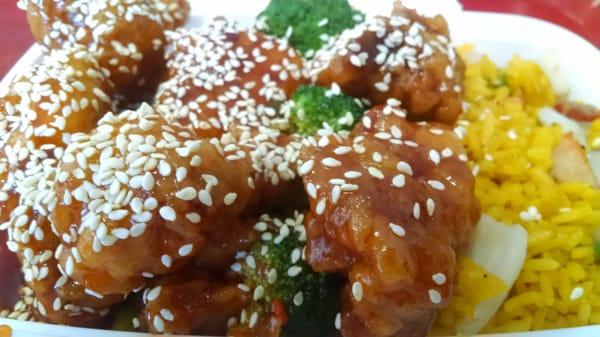 Sesame Chicken, Fried Rice