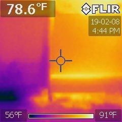 Thermal imaging that found the water leaks