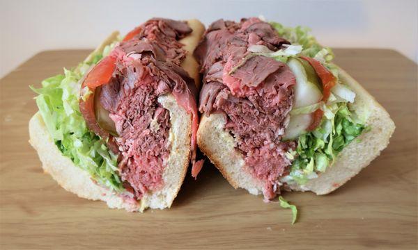 Cold roast beef hero - wonderful