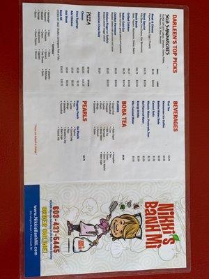 Menu (other side)