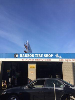 Harbor Tire shop. They open at 8am