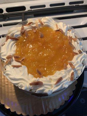 Triple Layer Peach Cake