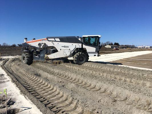 Great day for lime stabilization at ZFS Ithaca! Thanks for your help Wadel Stabilization!