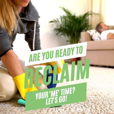 Reclaim your time! Let us handle your cleaning needs for home, office, and Airbnb. #CleanHomeHappyHome #TimeSaver