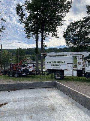 Powder ridge ski resort tree work