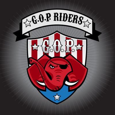 GOP Riders Logo Design