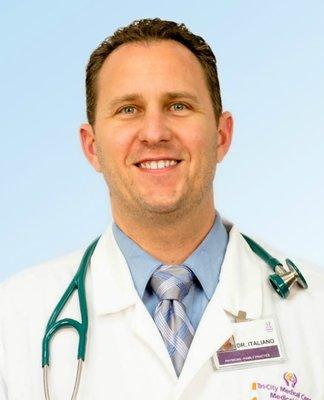 Dr. James Italiano practices family medicine with Waring Court Pediatric and Adult Medical Group in Oceanside, California.