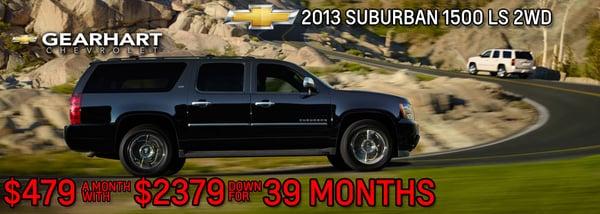 2013 Suburban Lease