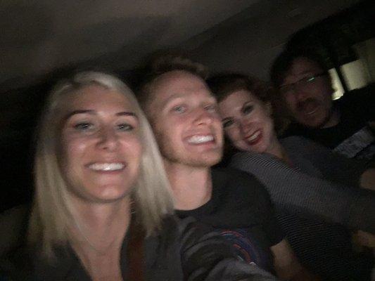 This is what happy people look like in a cab