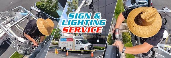 Sign & lighting Service available