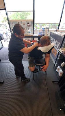 Chair massage for corporate events