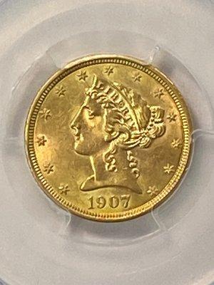 1907 gold coin