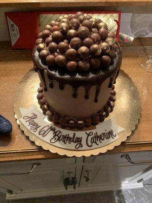 Malted Milk Ball Cake!